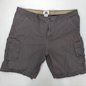 Old mill cotton 10 Inch cargo shorts brown 38 [222]